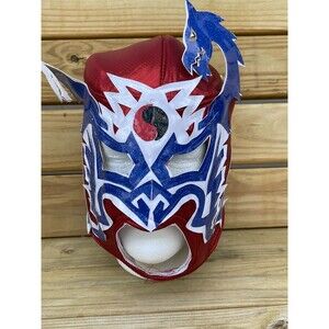 Luchador, Mexican wrestling face mask Adult full face.Red, white ,blue, cosplay,